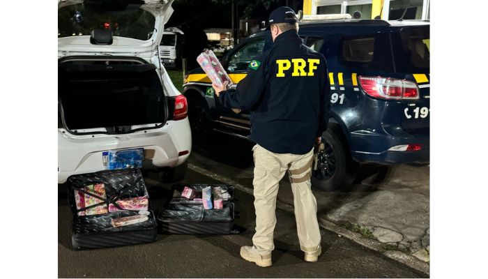 Laranjeiras - Menores são apreendidos pela PRF transportando 52 kg maconha